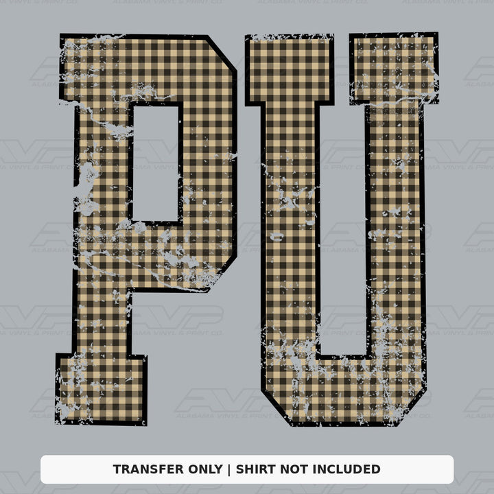 Purdue Gingham U Alabama Vinyl