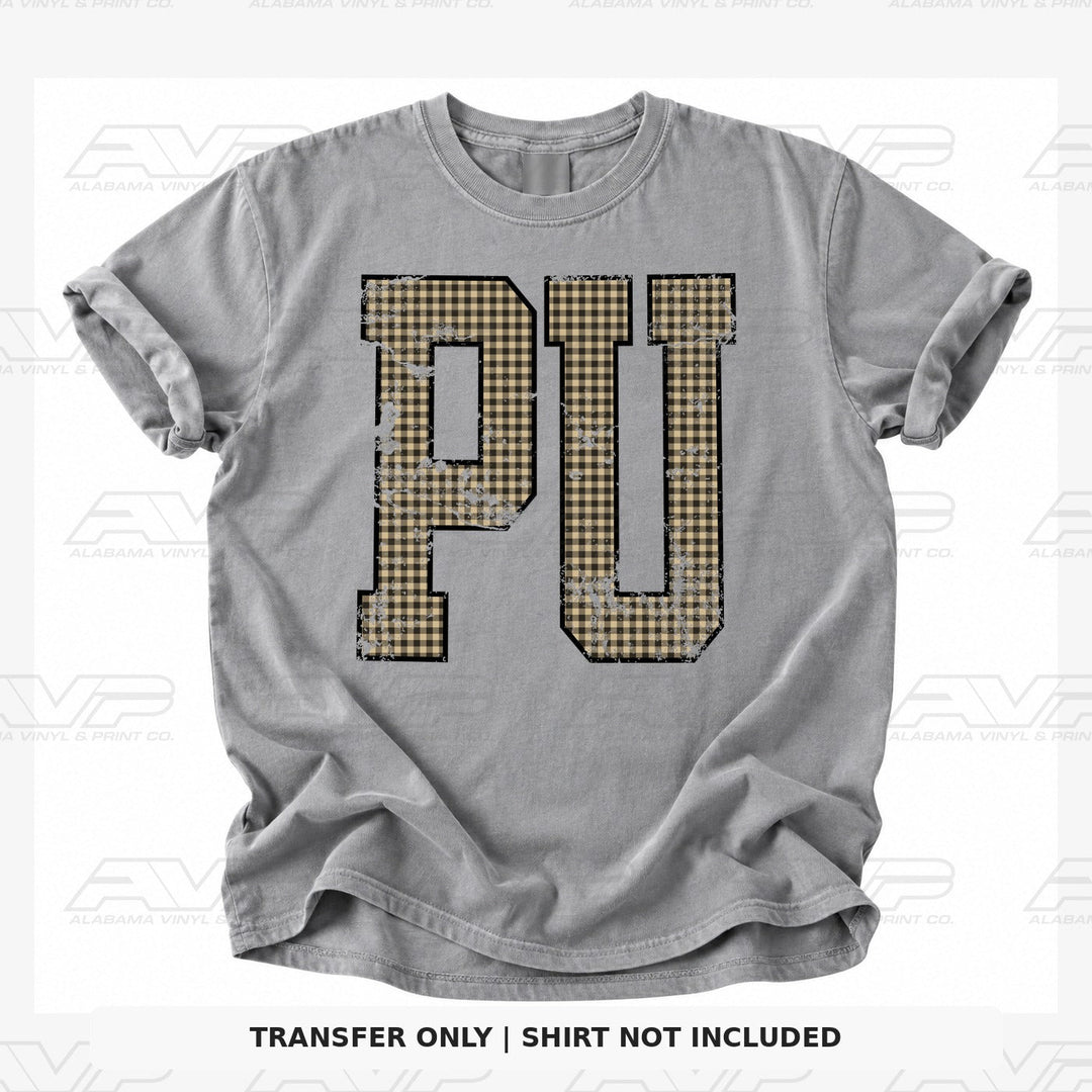 Purdue Gingham U Alabama Vinyl