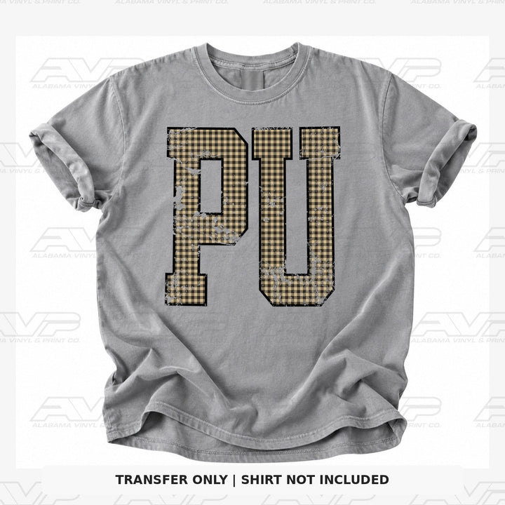 Purdue Gingham U Alabama Vinyl