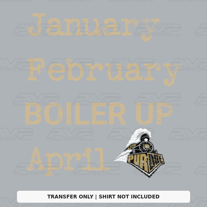 Purdue Jan Feb Boiler Up Alabama Vinyl