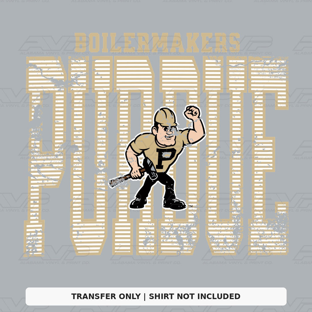 Purdue Stripes Alabama Vinyl