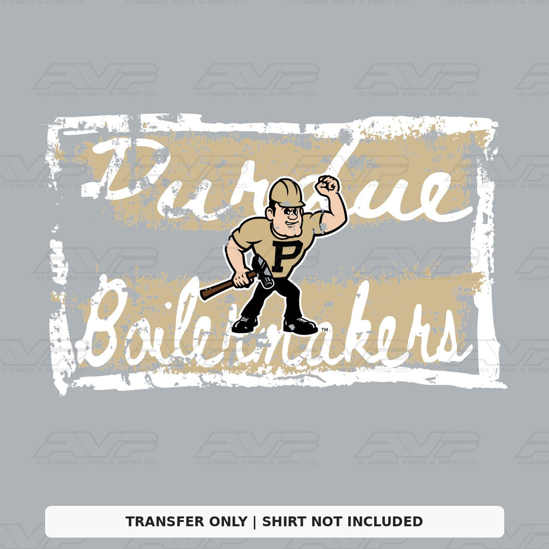 Purdue Tattered Tattered and Torn Alabama Vinyl