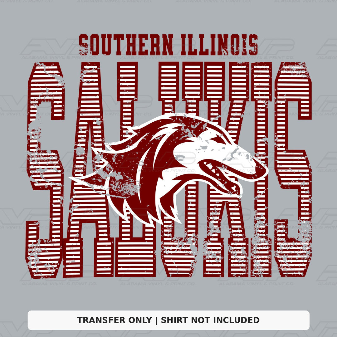 Southern Illinois Stripes Alabama Vinyl