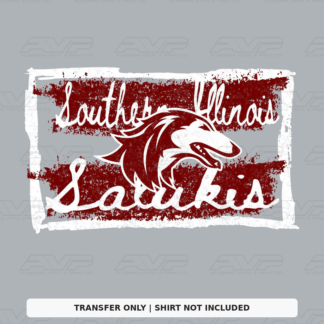 Southern Illinois Tattered & Torn Alabama Vinyl