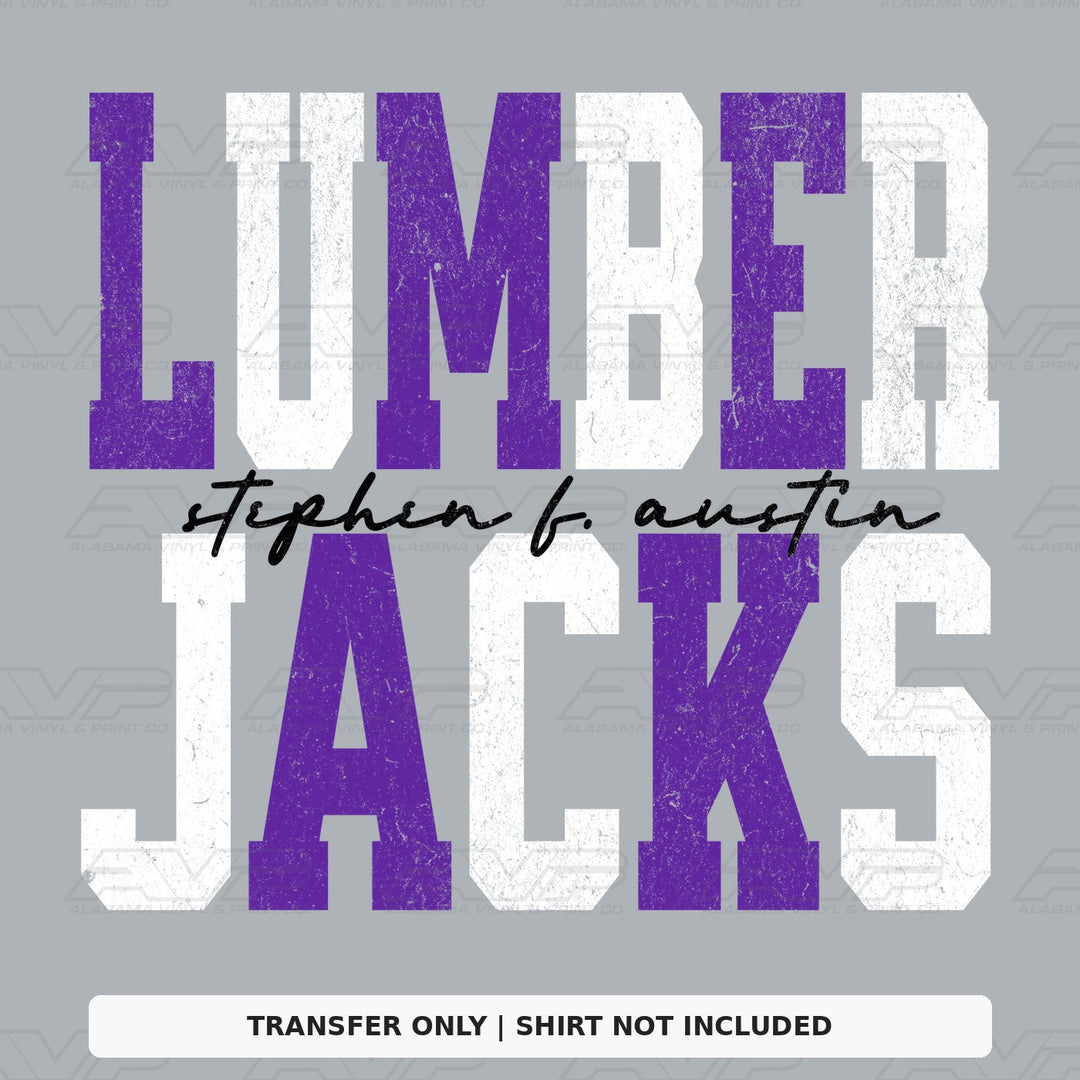 Stephen F Austin Lumberjacks Two Tone Varsity Alabama Vinyl