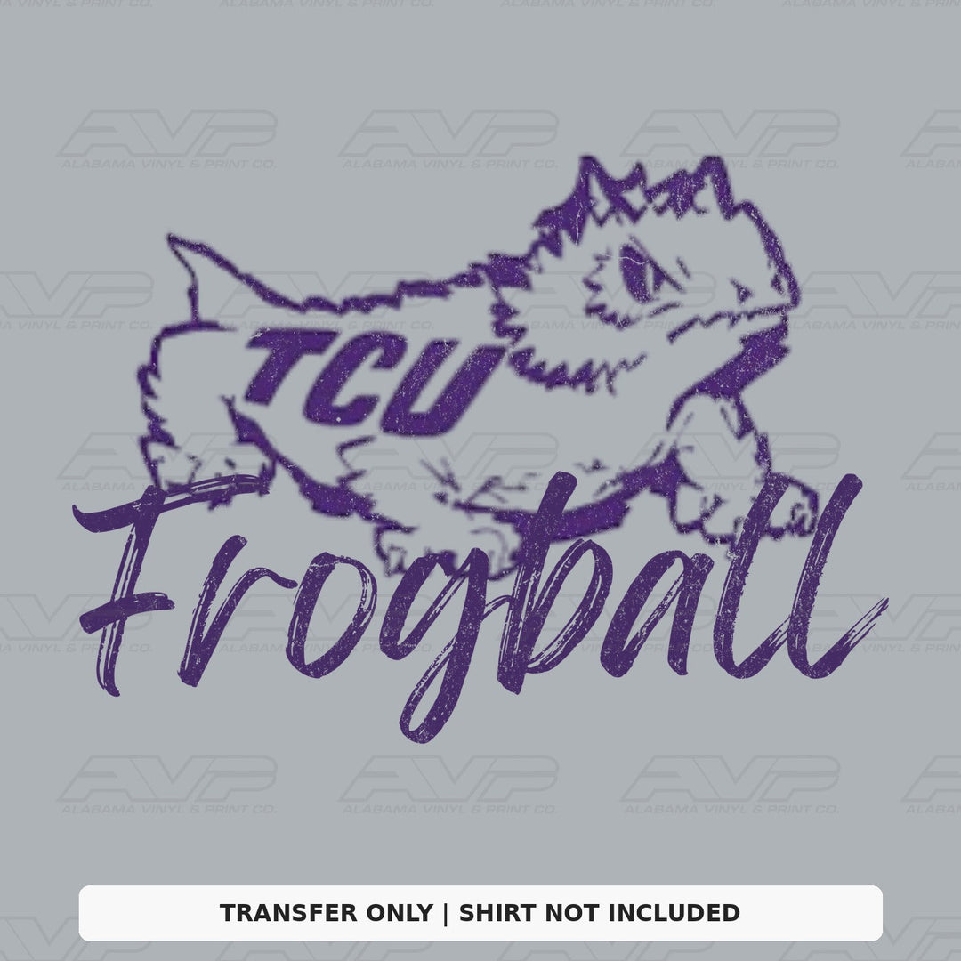 TCU Frogball Alabama Vinyl