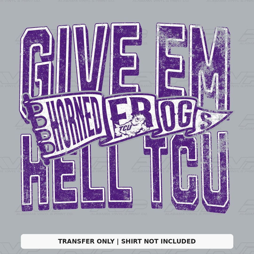 TCU Give Em Hell Alabama Vinyl