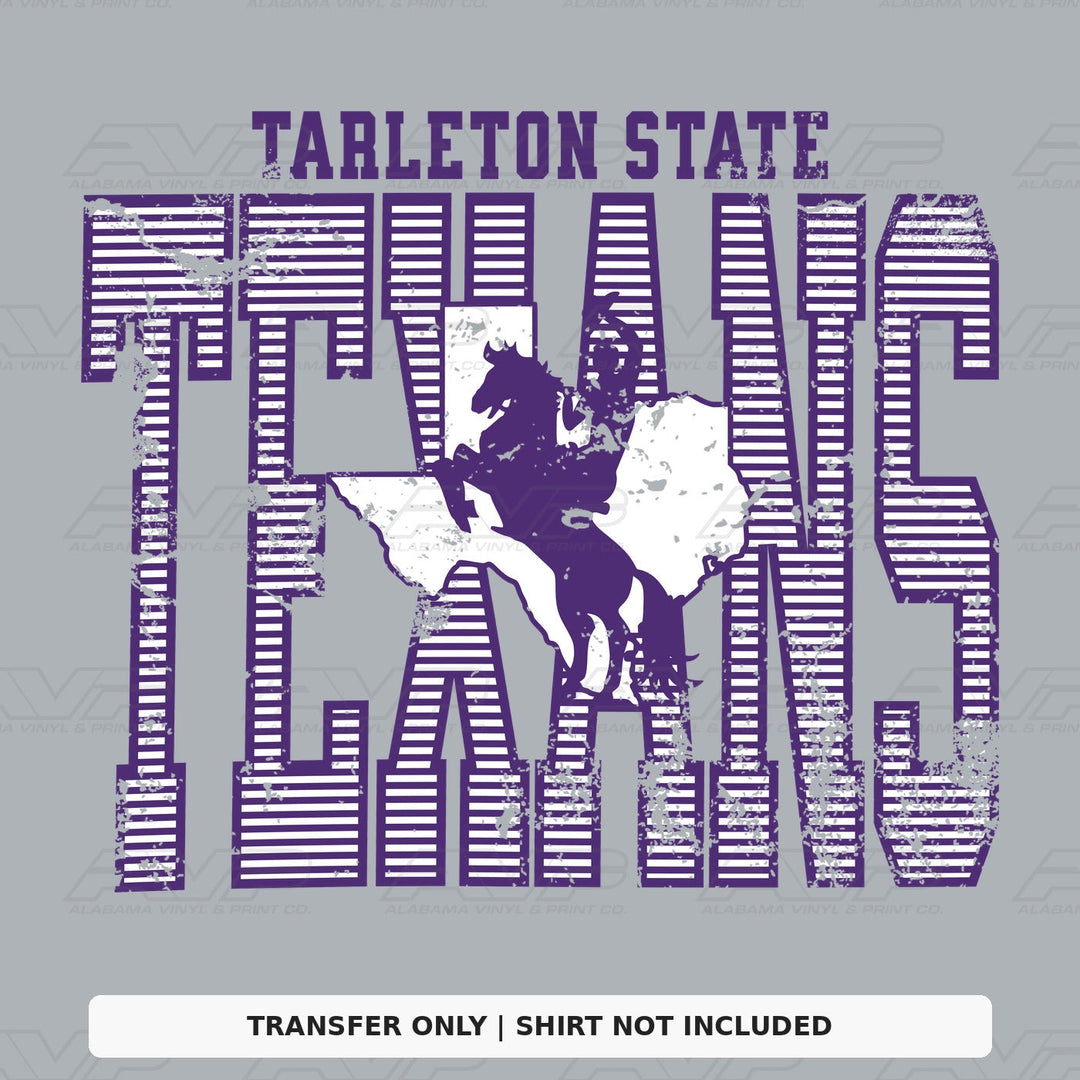 Tarleton State Stripes Alabama Vinyl