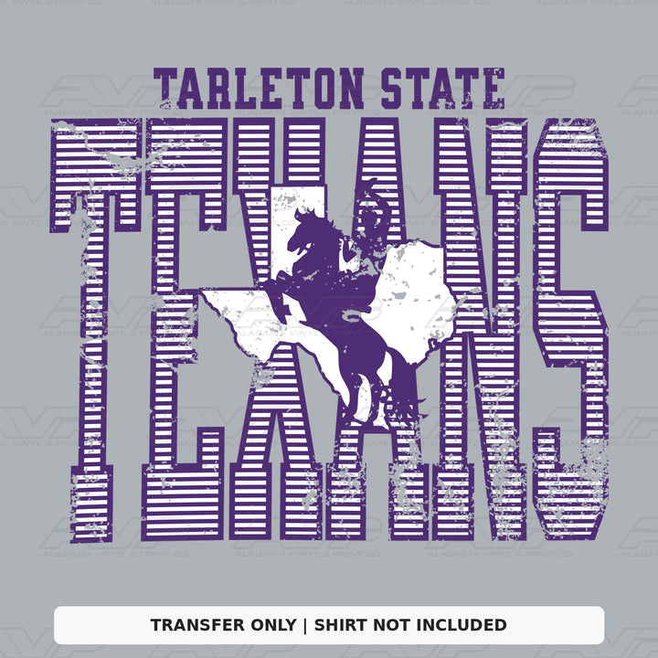 Tarleton State Stripes Alabama Vinyl