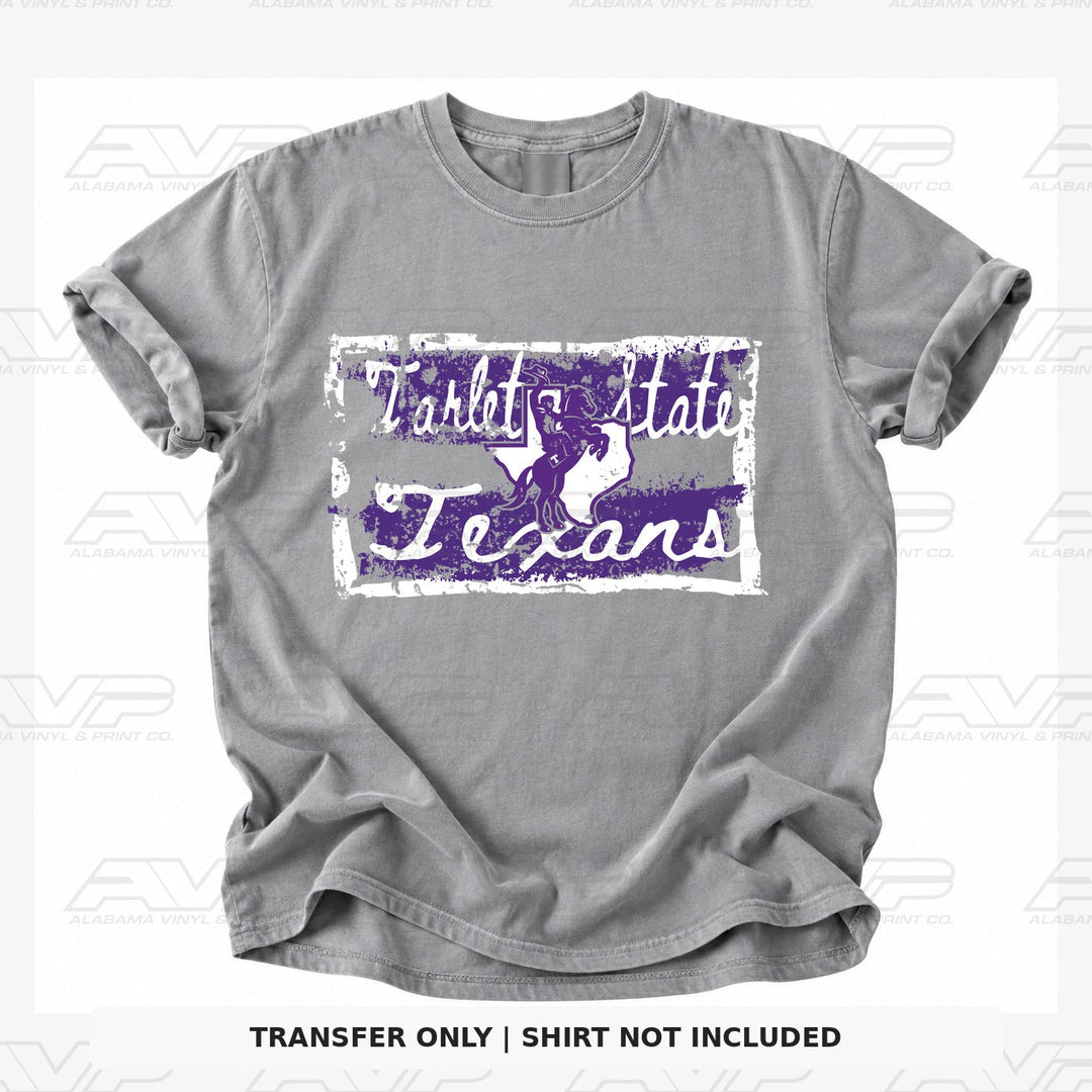 Tarleton State Tattered & Torn Alabama Vinyl