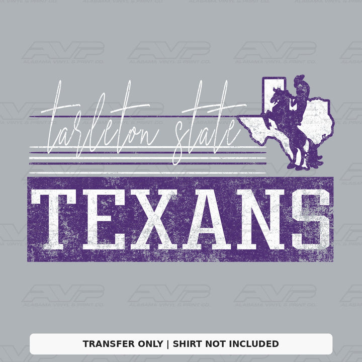Tarleton State Texans Retro Vibes Alabama Vinyl