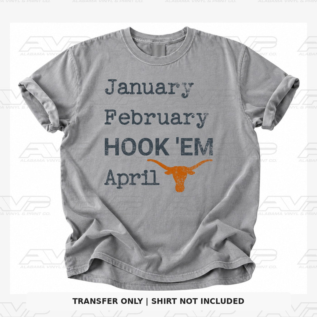 Texas Jan Feb Hookem Alabama Vinyl
