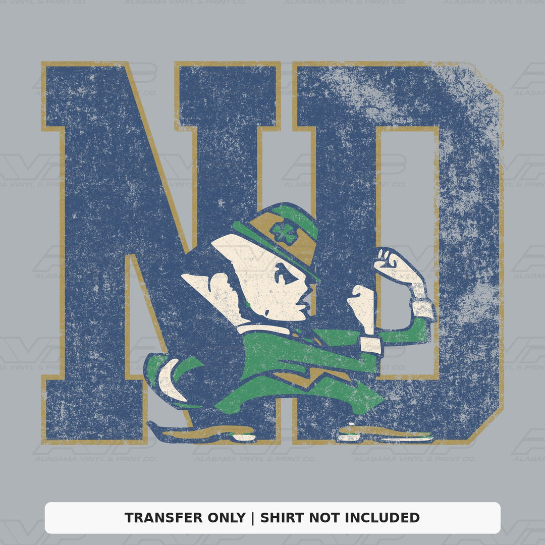 Notre Dame Vintage Leprechaun Alabama Vinyl