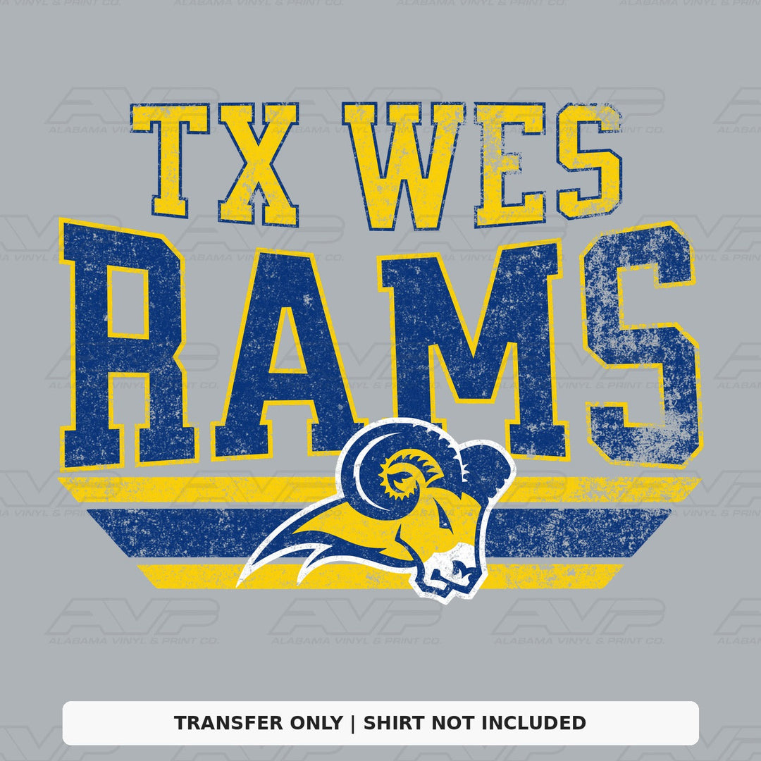 Texas Wesleyan Rams Pennant Alabama Vinyl
