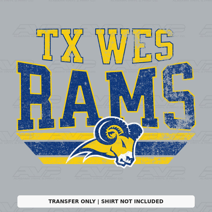 Texas Wesleyan Rams Pennant Alabama Vinyl