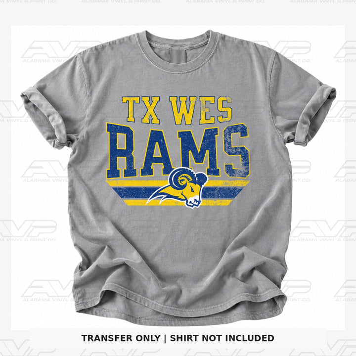 Texas Wesleyan Rams Pennant Alabama Vinyl