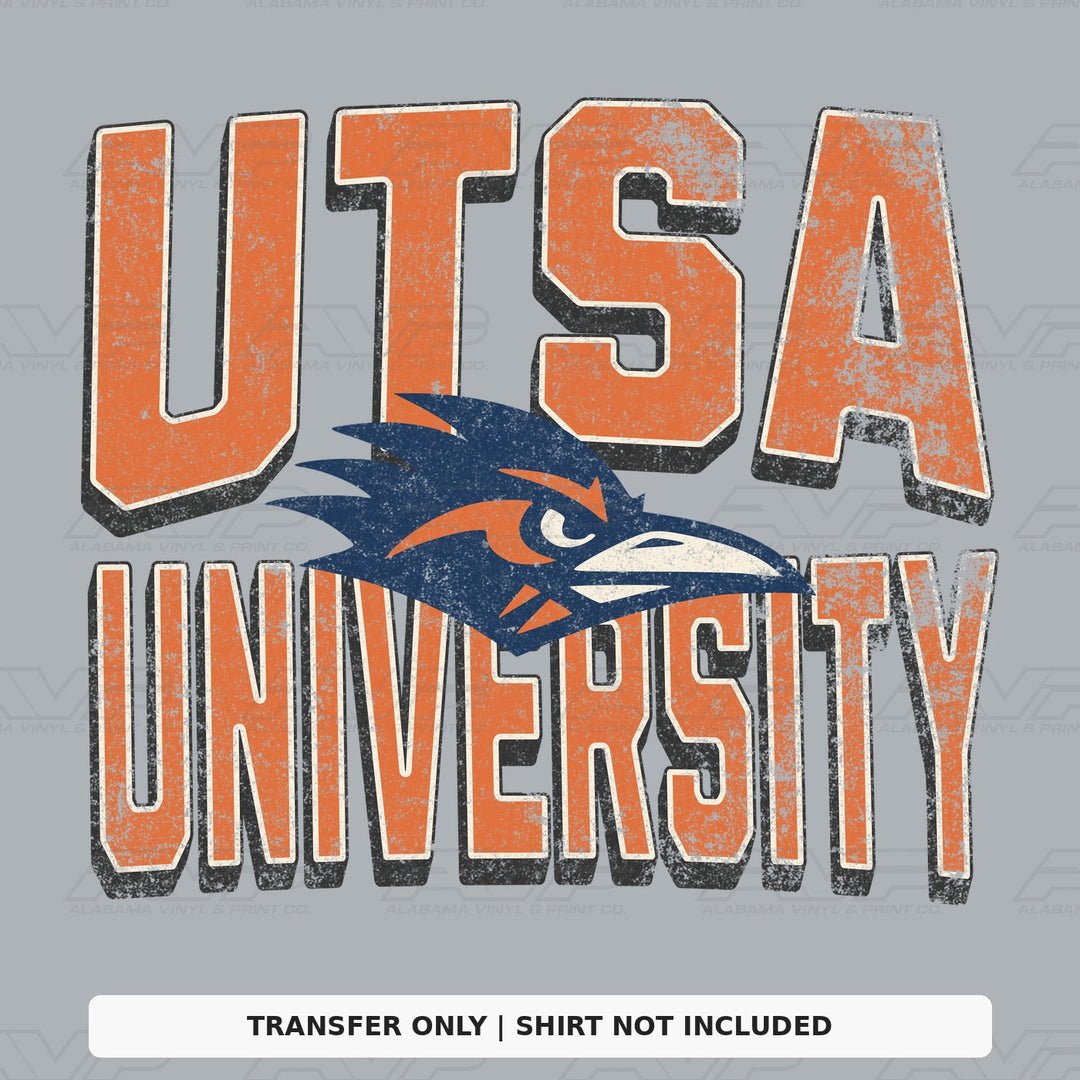 UTSA Roadrunners University Alabama Vinyl