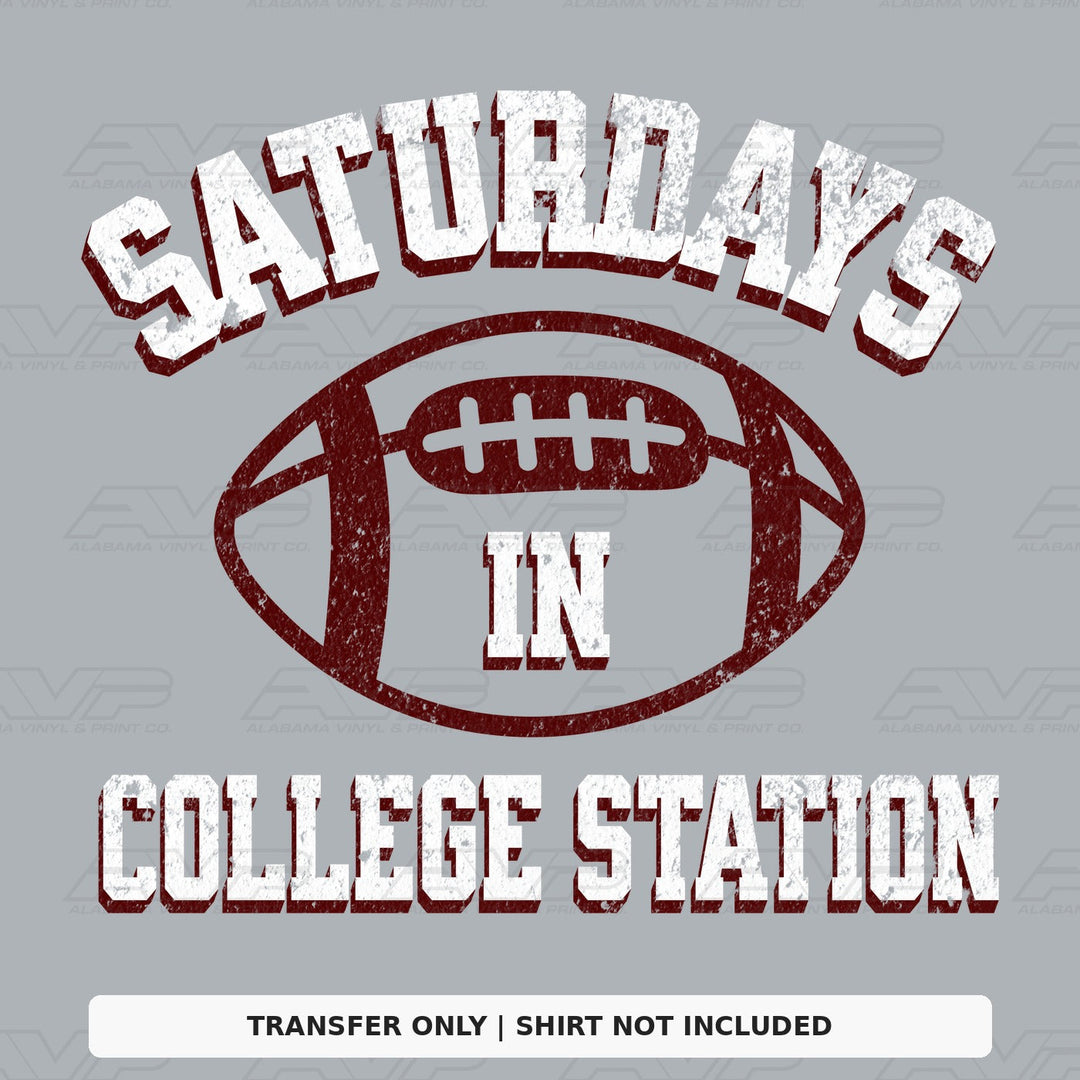 Saturdays in College Station Alabama Vinyl