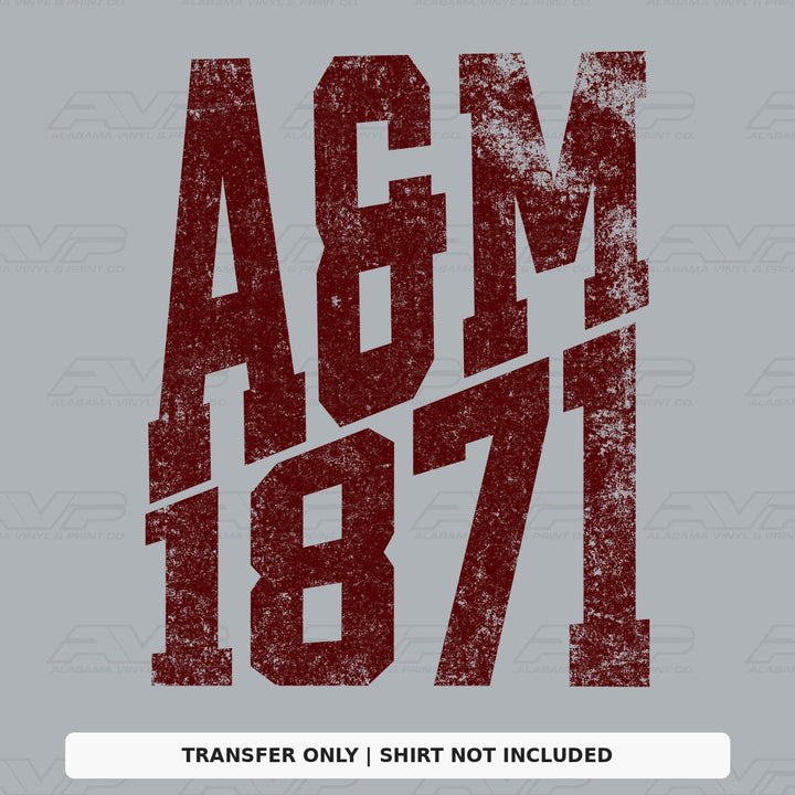 Texas A&M 1871 Established Alabama Vinyl