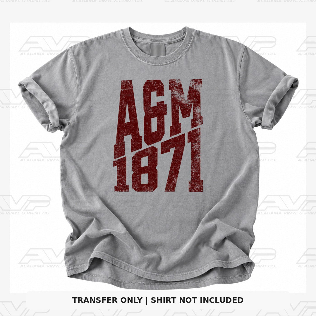 Texas A&M 1871 Established Alabama Vinyl