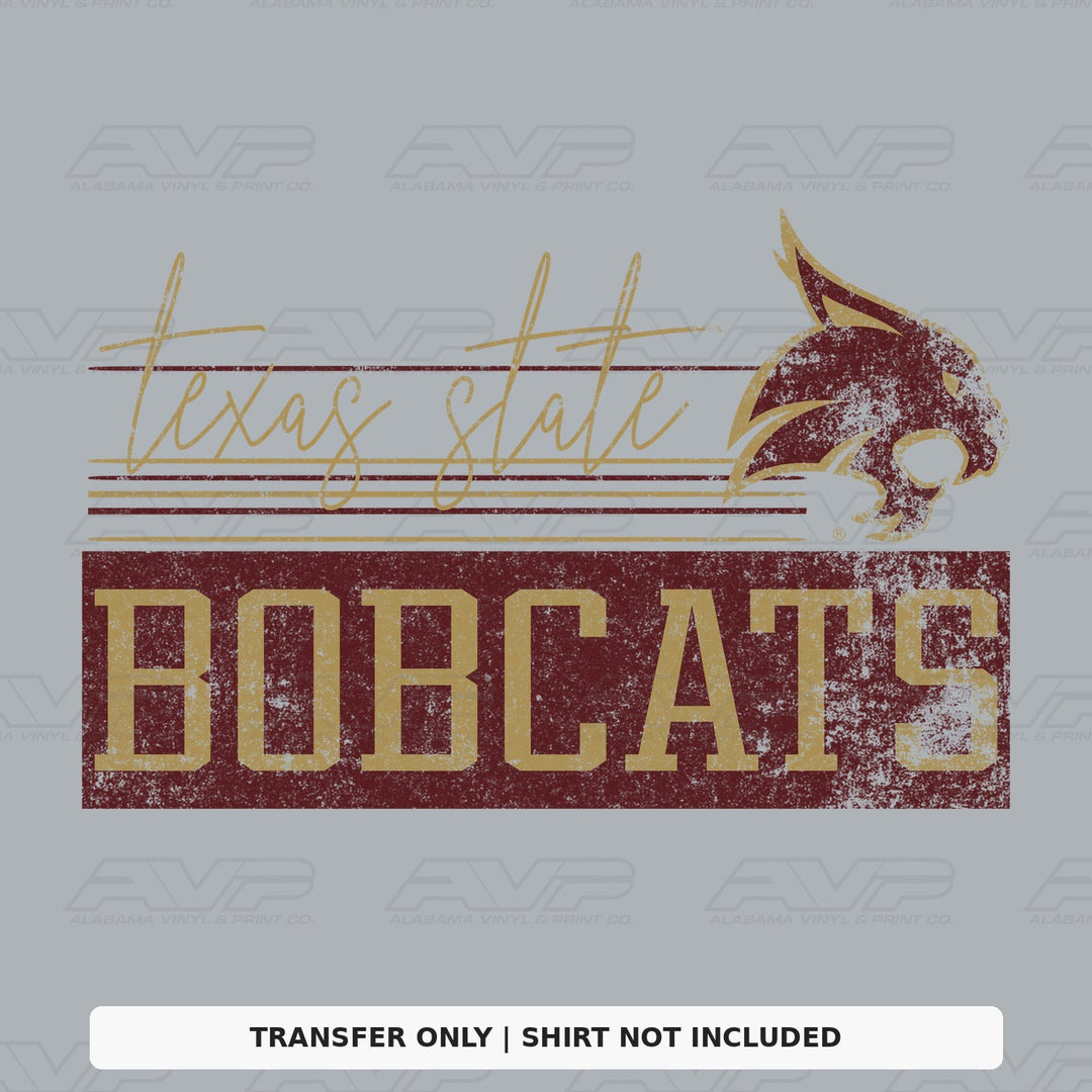 Texas State Bobcats Retro Vibes Alabama Vinyl