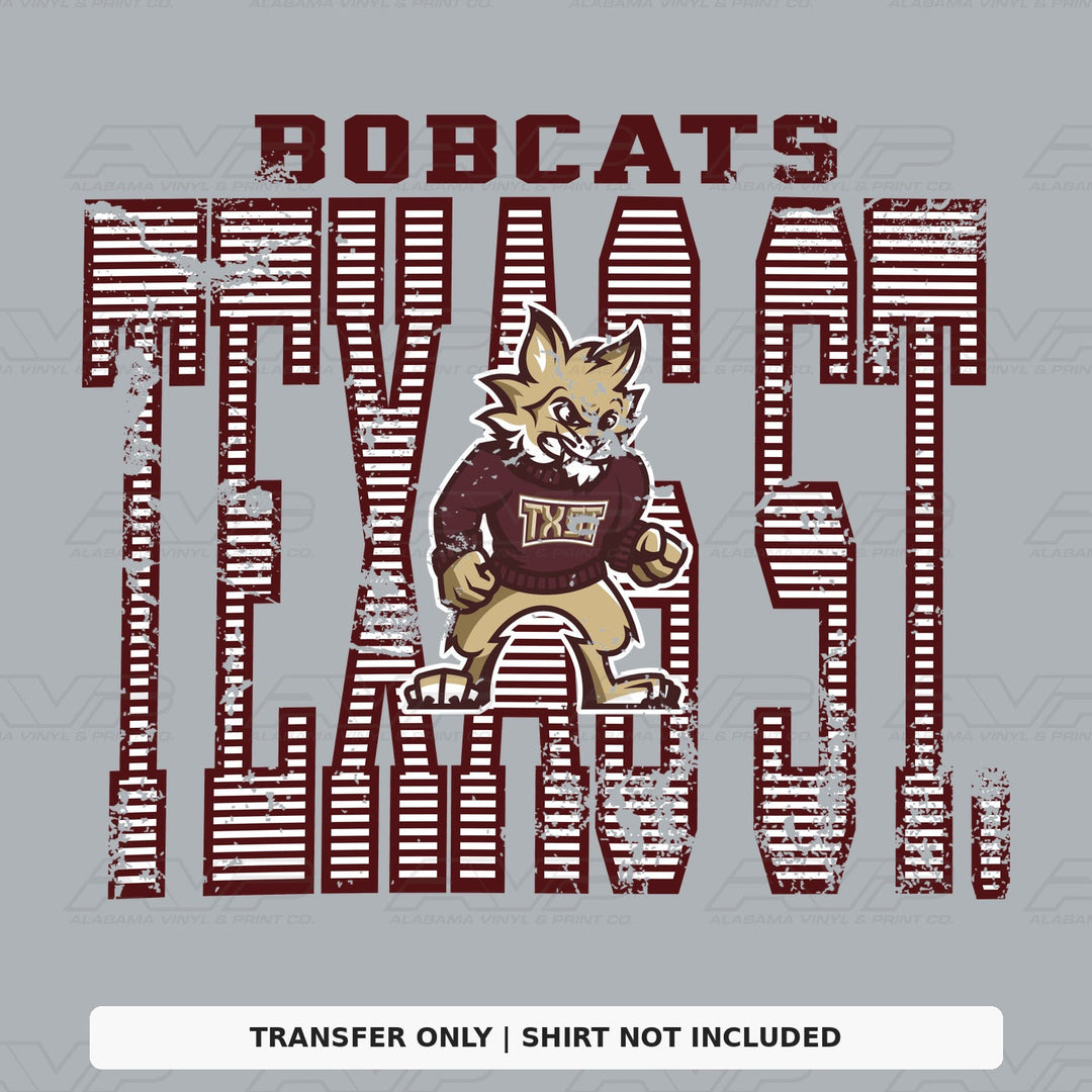 Texas State Stripes Alabama Vinyl