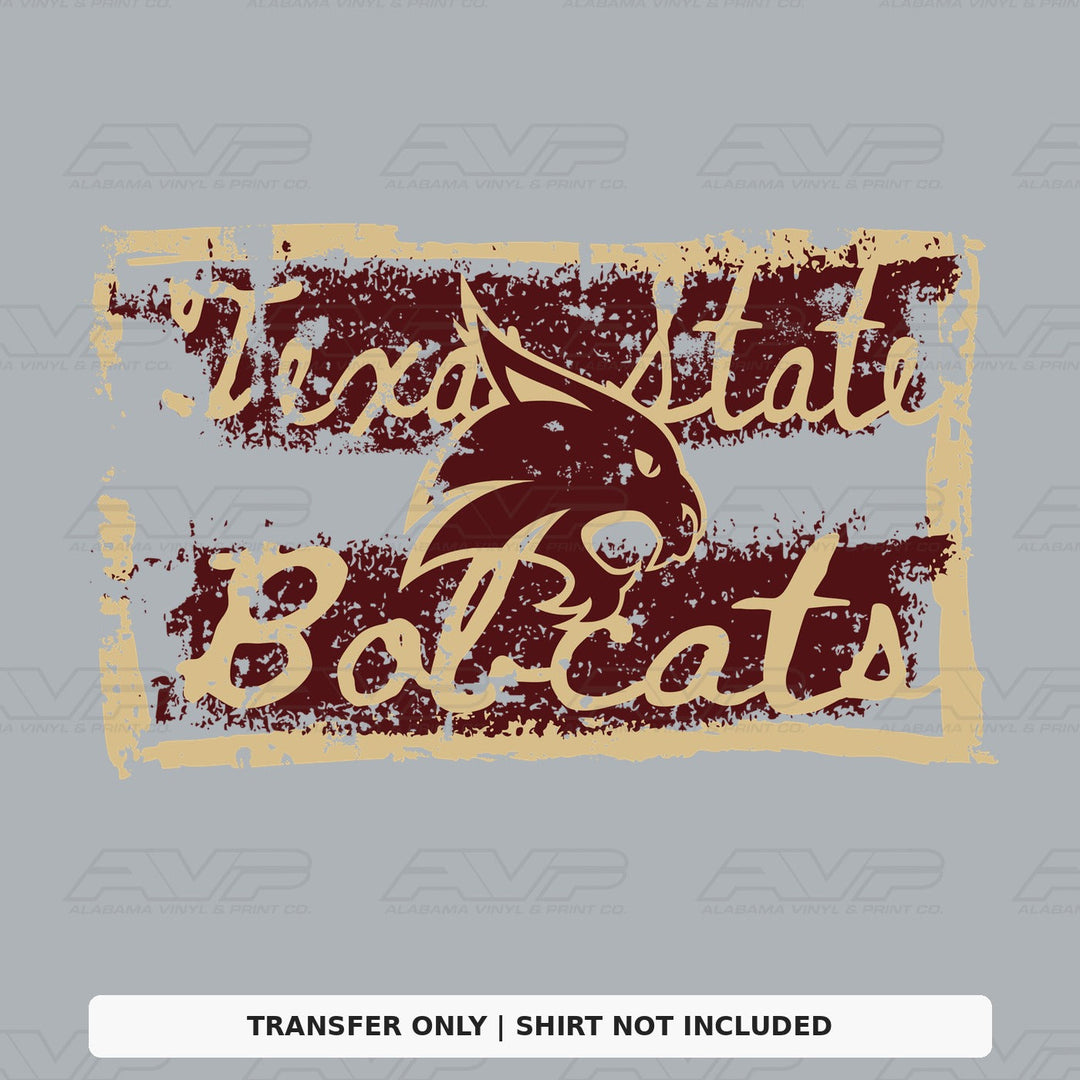 Texas State Tattered & Torn Alabama Vinyl