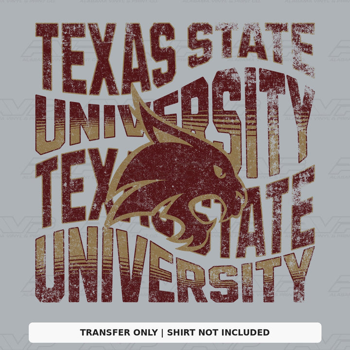 Texas State University Wavey\ Alabama Vinyl
