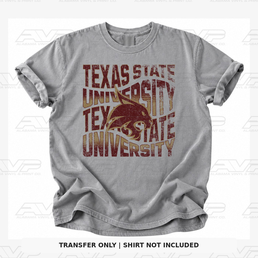 Texas State University Wavey\ Alabama Vinyl