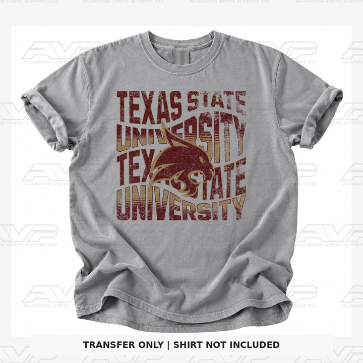 Texas State University Wavey\ Alabama Vinyl