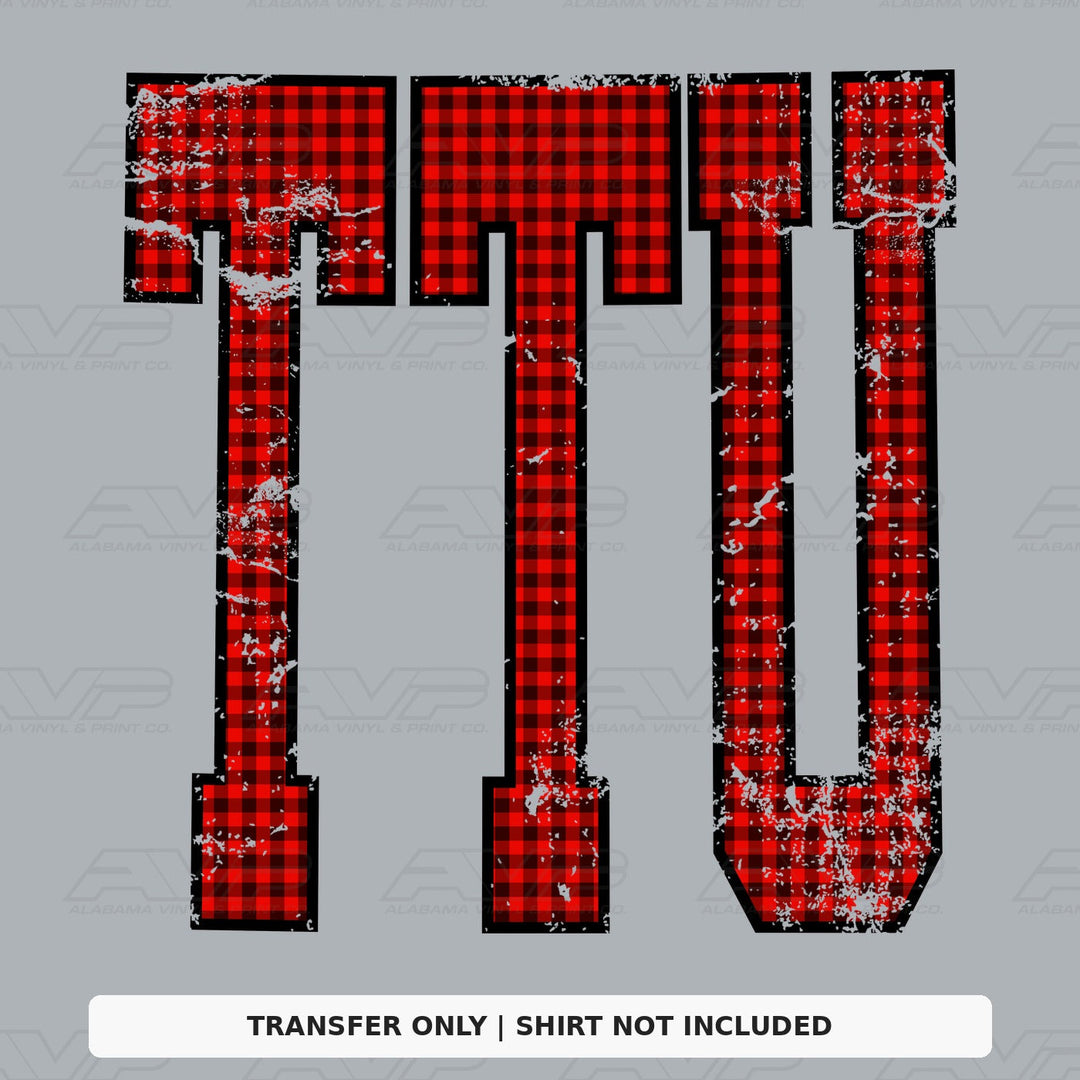 Texas Tech Gingham U Alabama Vinyl