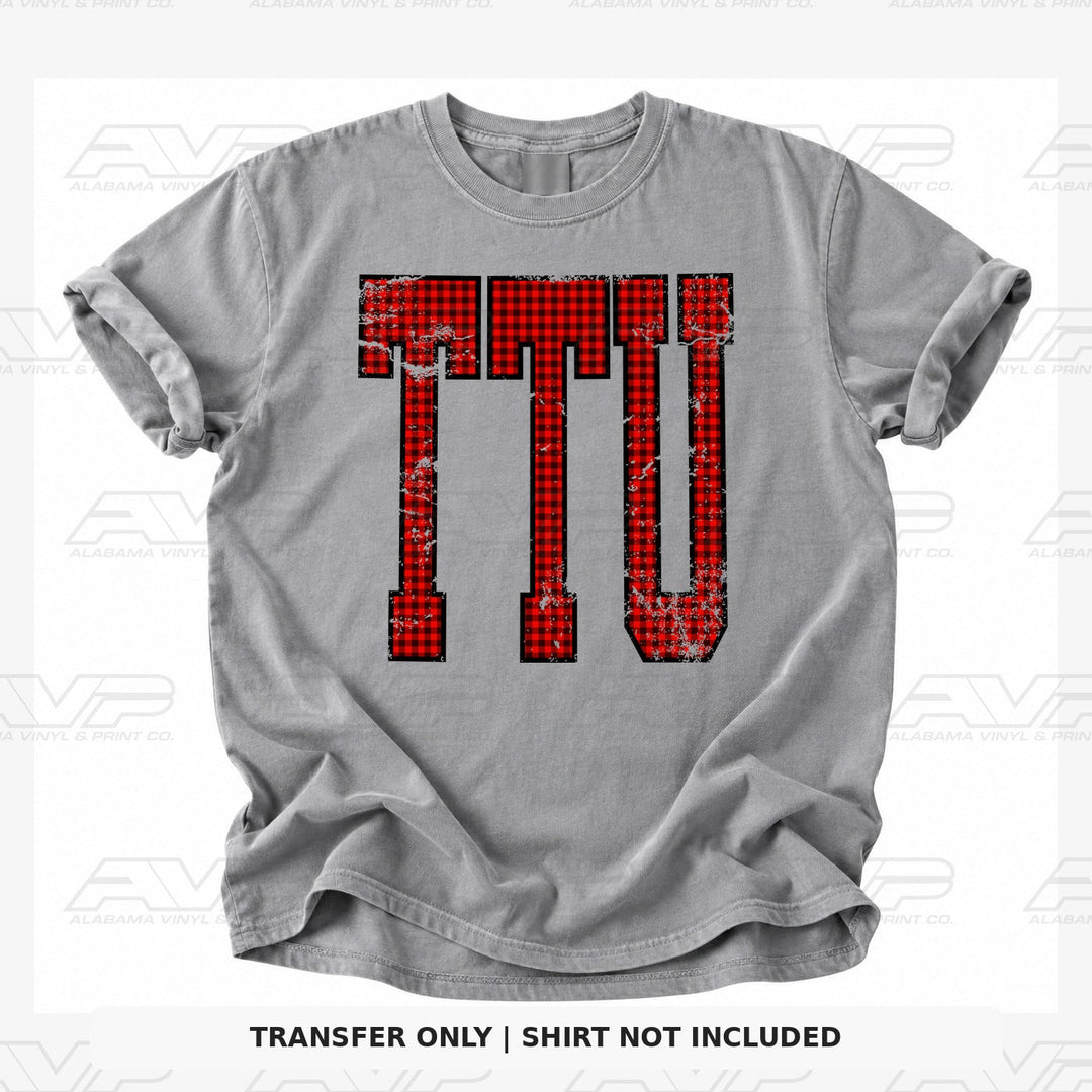 Texas Tech Gingham U Alabama Vinyl