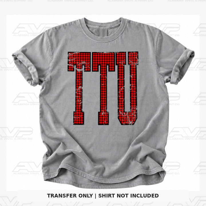 Texas Tech Gingham U Alabama Vinyl