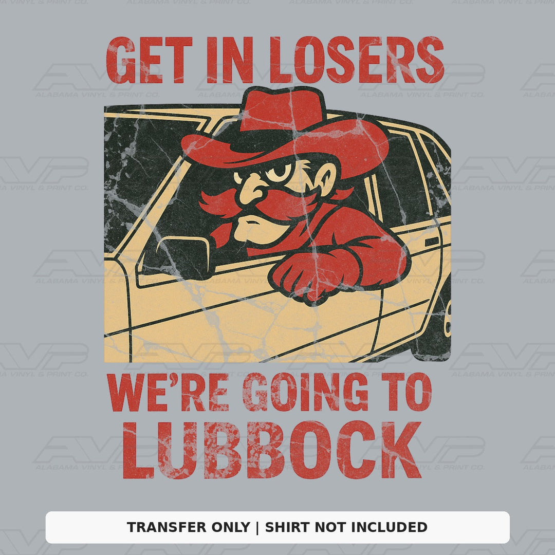 Texas Tech Lubbock Get in Losers Alabama Vinyl