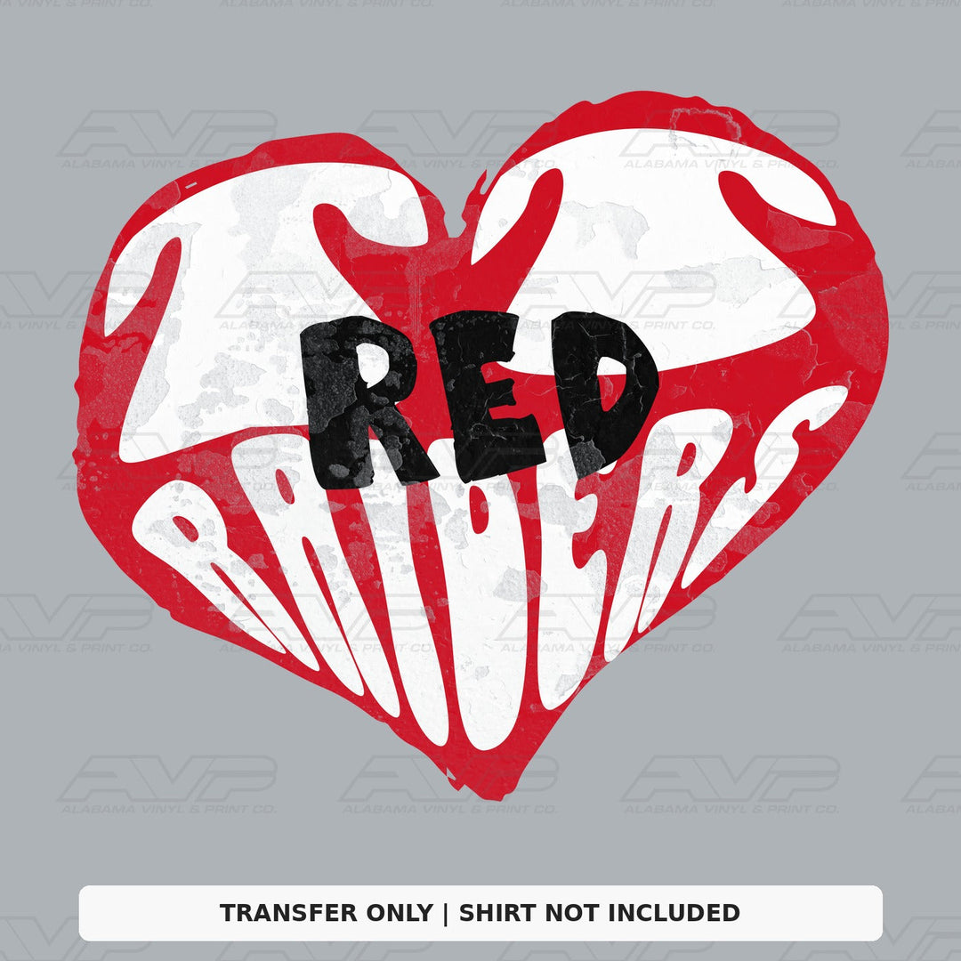 Texas Tech Red Raiders Heart Alabama Vinyl