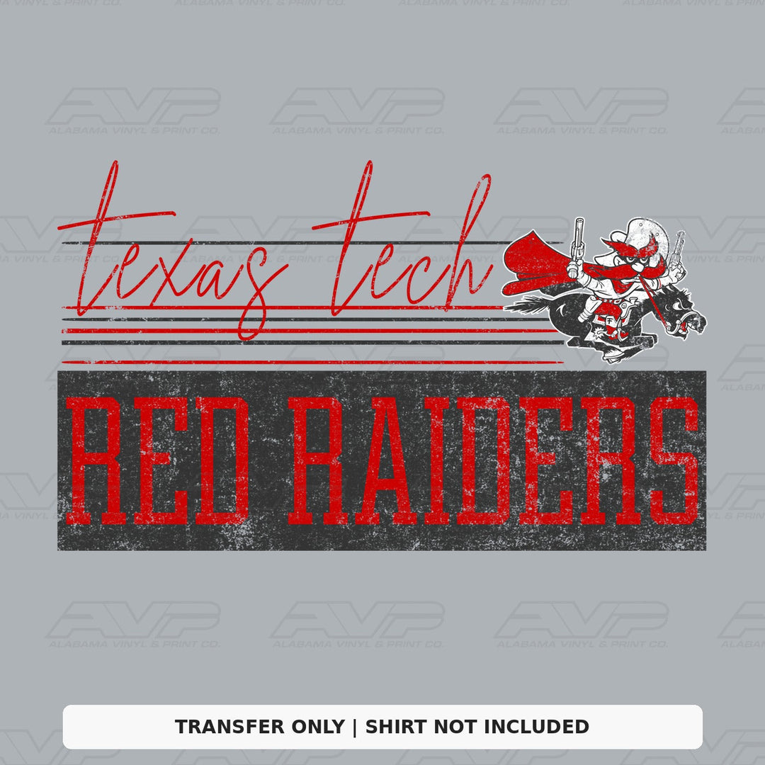 Texas Tech Red Raiders Retro Vibes Alabama Vinyl