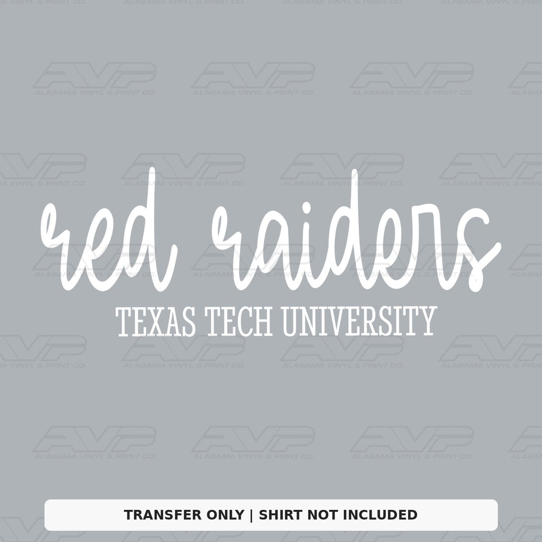 Texas Tech Red Raiders Simplicity Alabama Vinyl