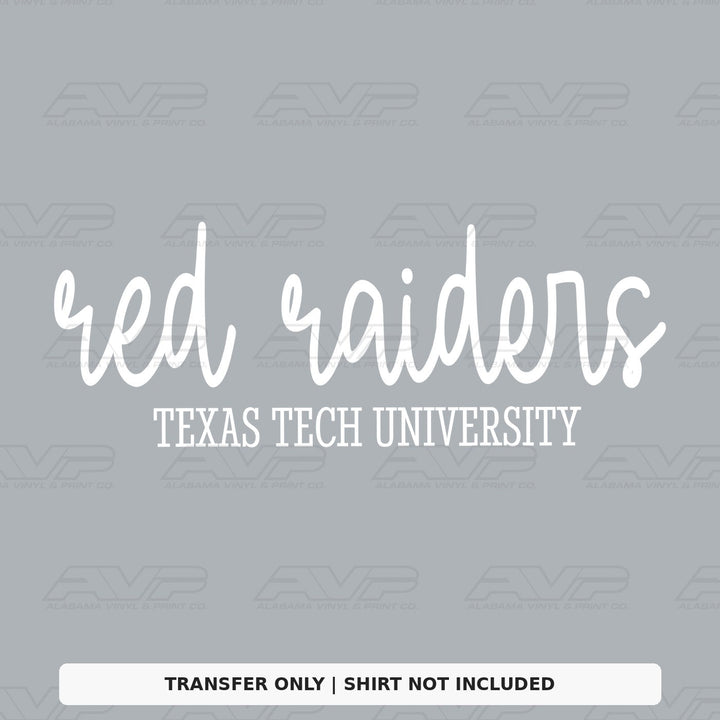 Texas Tech Red Raiders Simplicity Alabama Vinyl