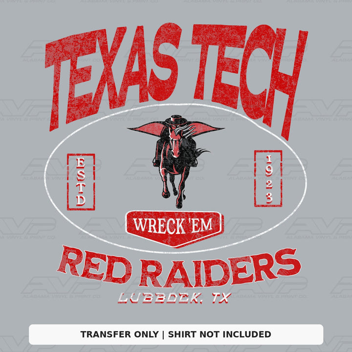 Texas Tech Red Raiders Wreck 'Em Alabama Vinyl