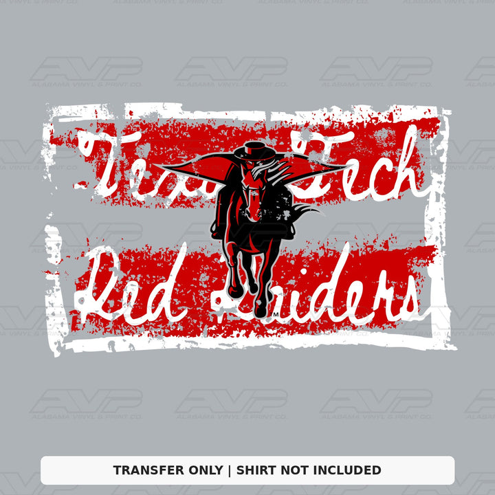Texas Tech Tattered & Torn Alabama Vinyl