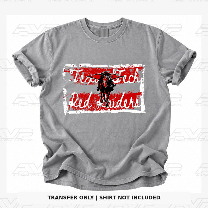 Texas Tech Tattered & Torn Alabama Vinyl