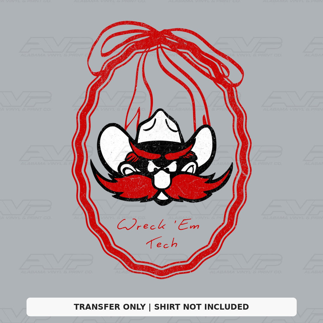 Texas Tech Wreck 'Em Frame Bow Alabama Vinyl