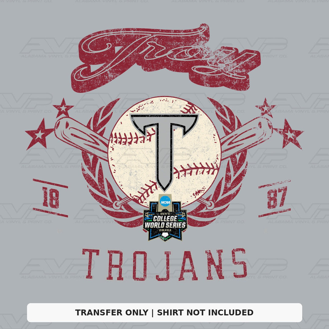 Troy Trojans CWS Alabama Vinyl