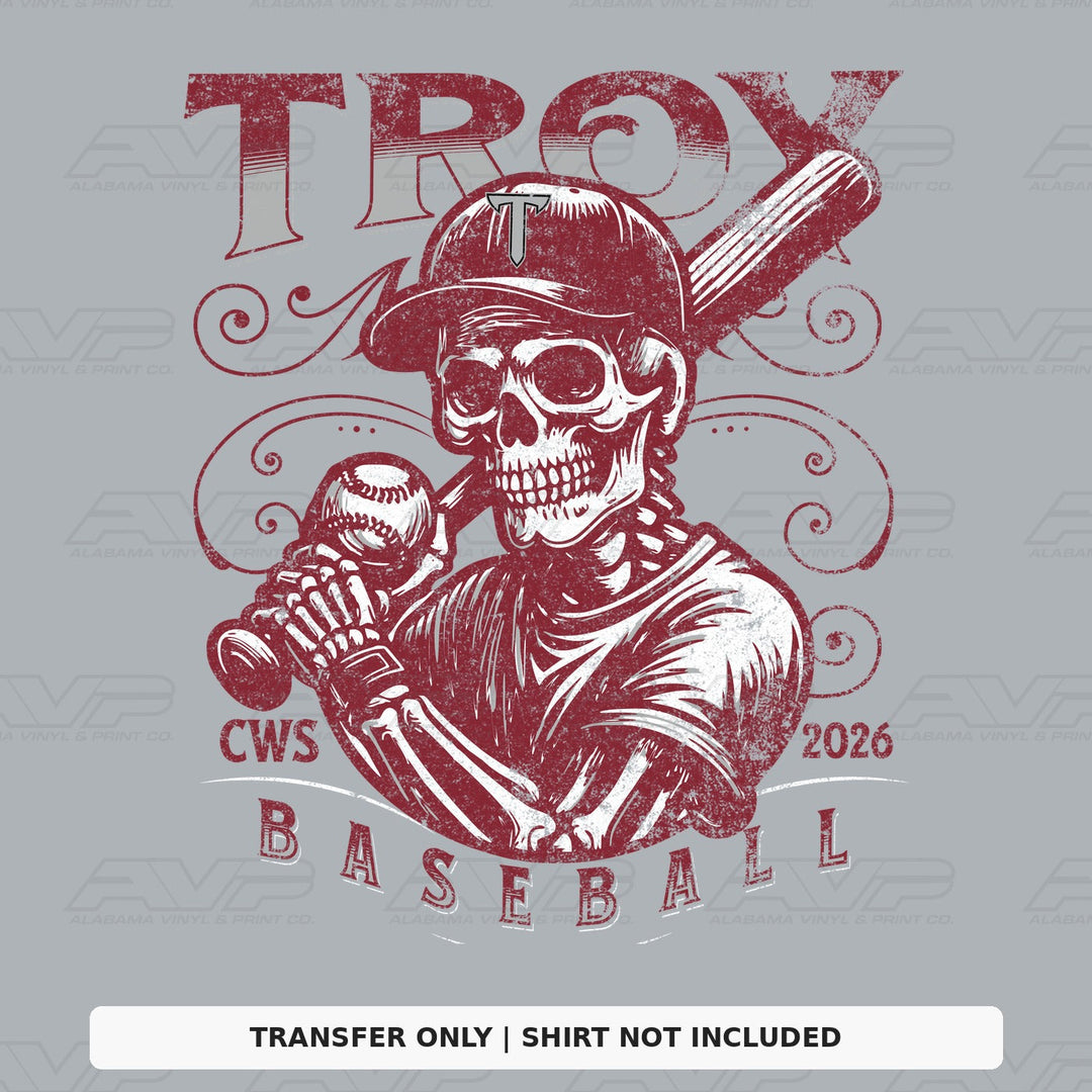 Troy Trojans CWS 3 Alabama Vinyl