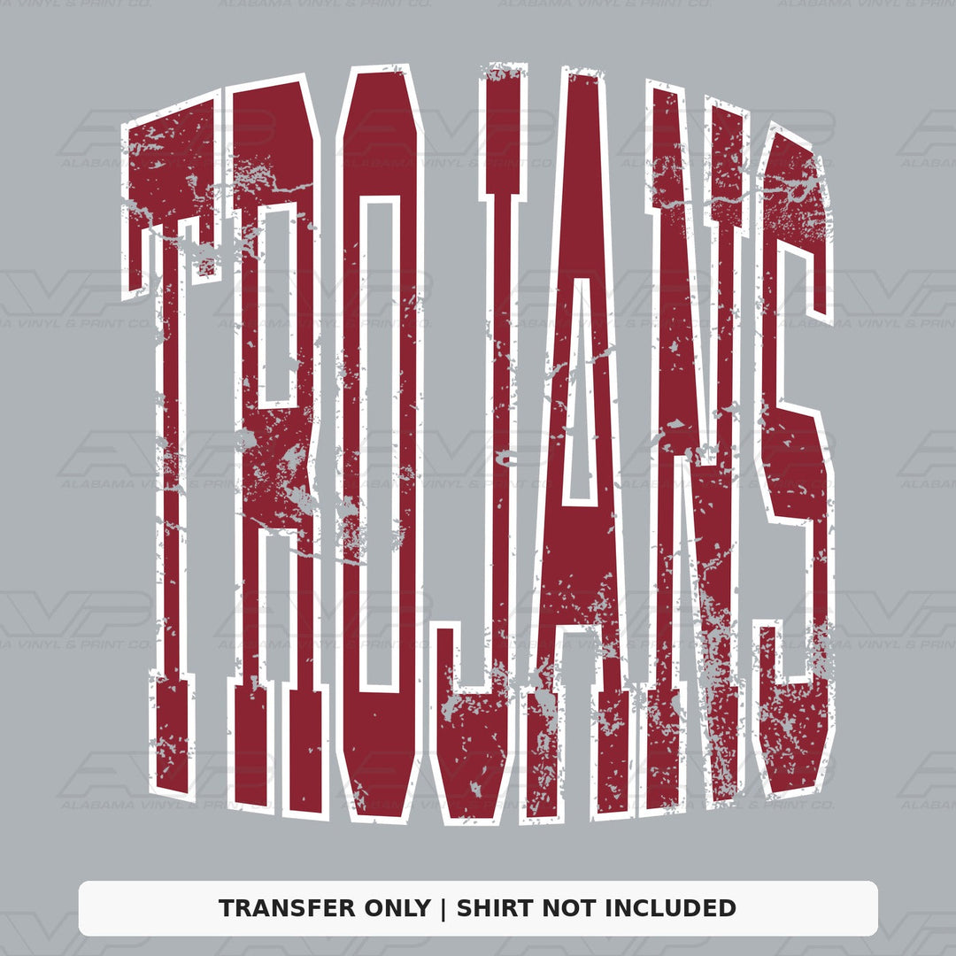 Trojans Dark Red Alabama Vinyl