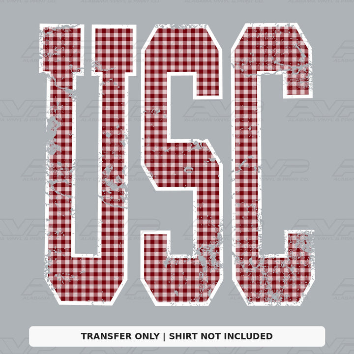 USC Gingham U Alabama Vinyl