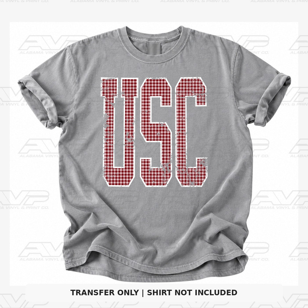 USC Gingham U Alabama Vinyl
