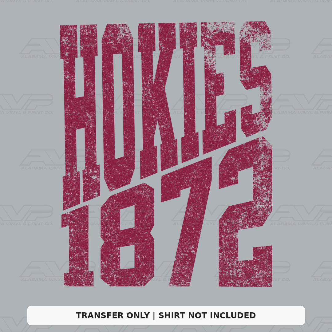 Virginia Tech 1872 Established Alabama Vinyl