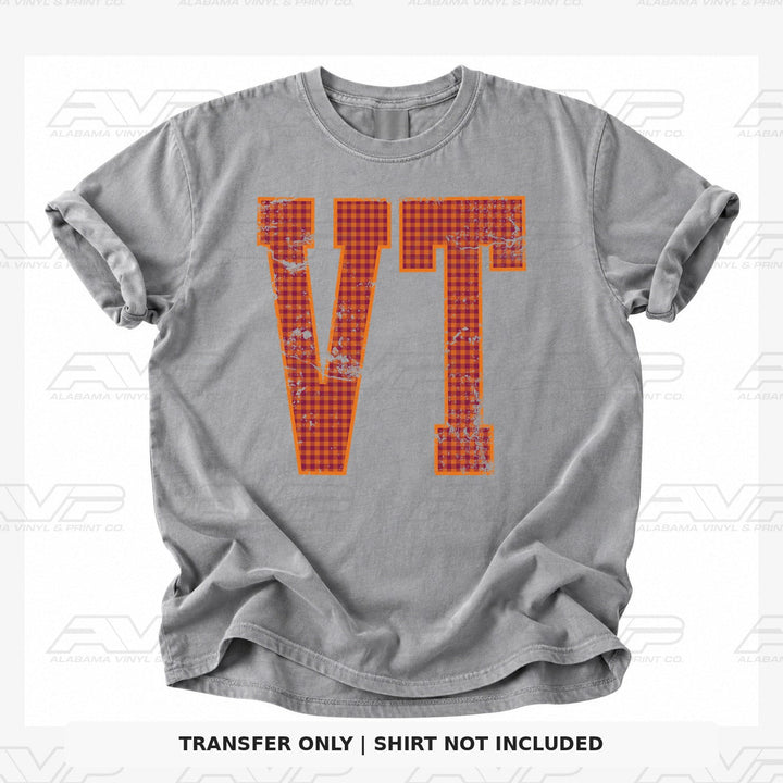 Virginia Tech Gingham U Alabama Vinyl