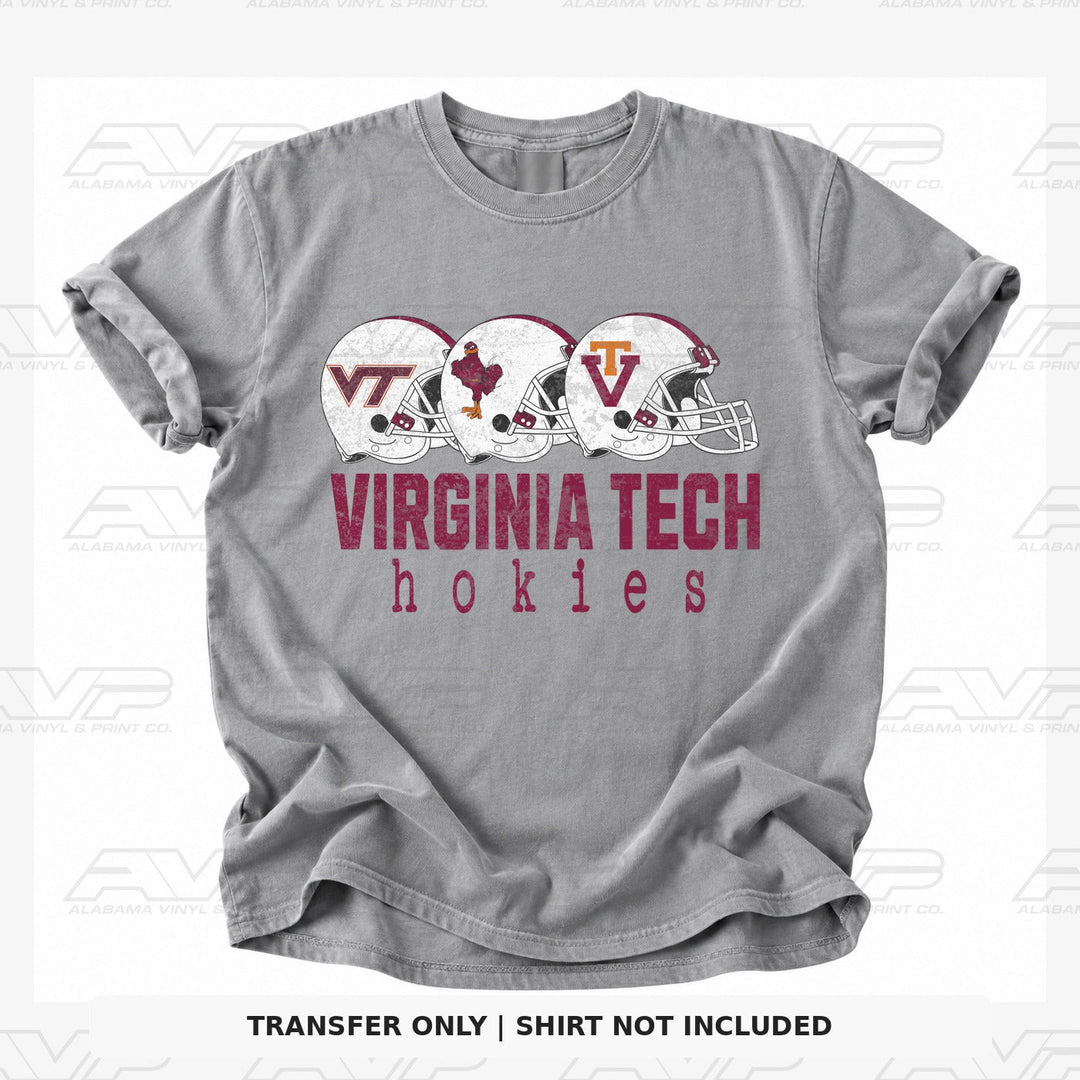 Virginia Tech Helmet FB Alabama Vinyl